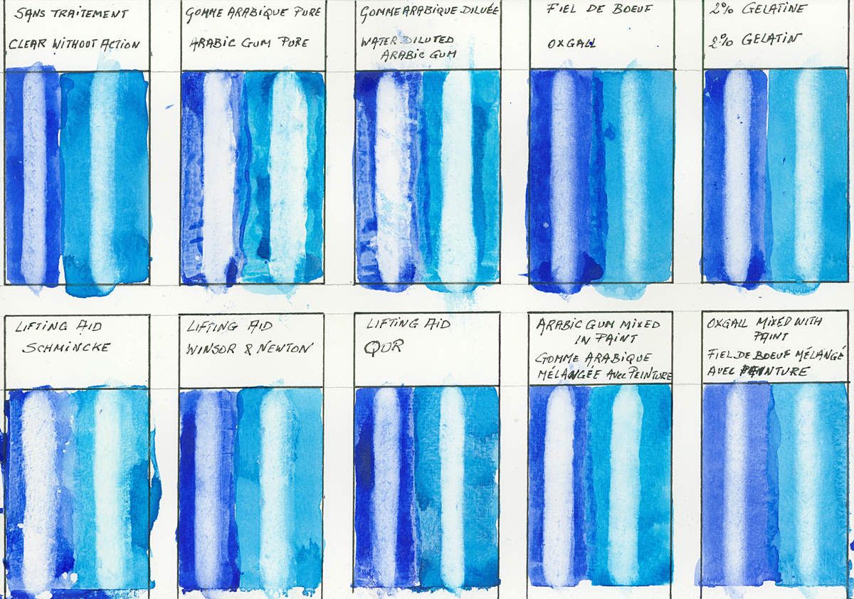 Washes on Montval Paper by Canson after lifting