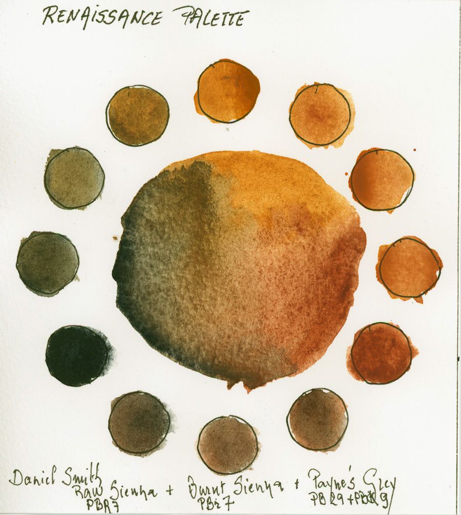 Renaissance Triad with Daniel Smith watercolor paints