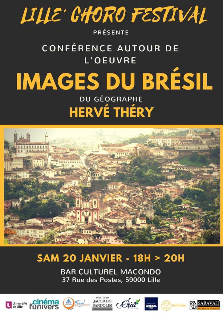 Une conférence autour de l'oeuvre &quot;Images du Brésil&quot; du géographer Hervé Théry le 20 janvier au Macondo de Lille