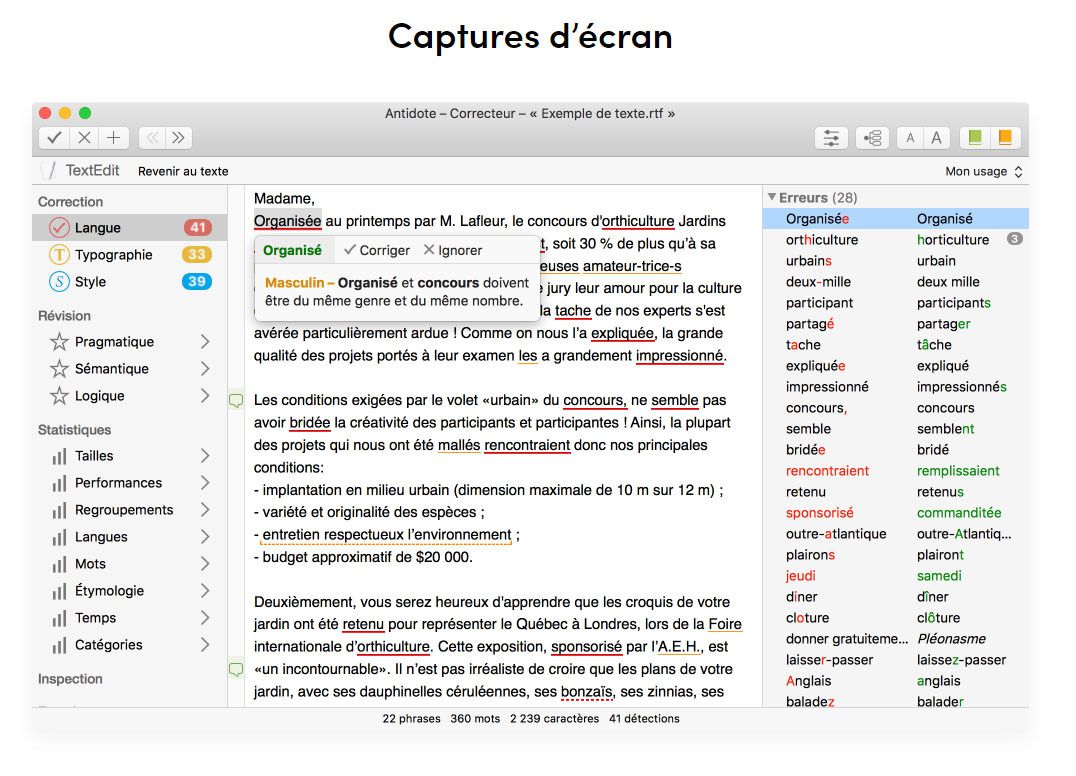 Antidote 10 Logiciel Correcteur d'orthographe et de grammaire -  MaterielDys.com