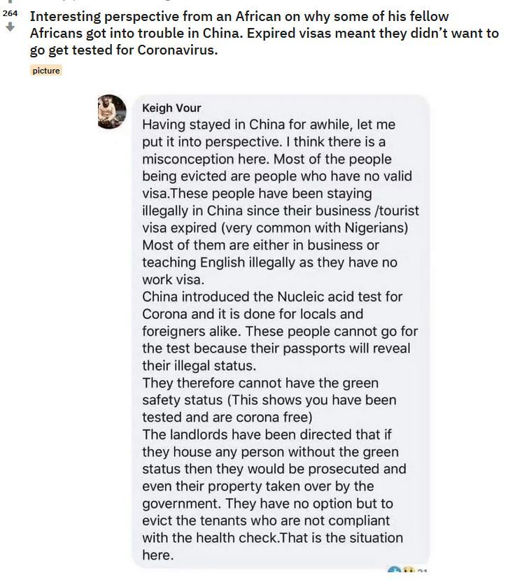 Point de vue intéressant d'un Africain sur les raisons pour lesquelles certains de ses compatriotes africains ont eu des ennuis en Chine