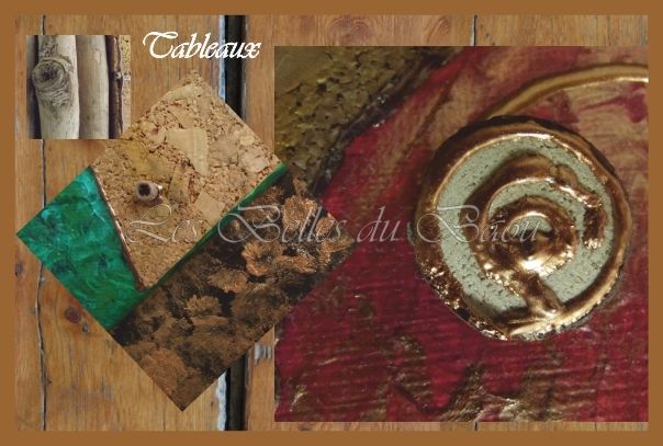 Tableaux, panneaux décoratifs, techniques mixtes