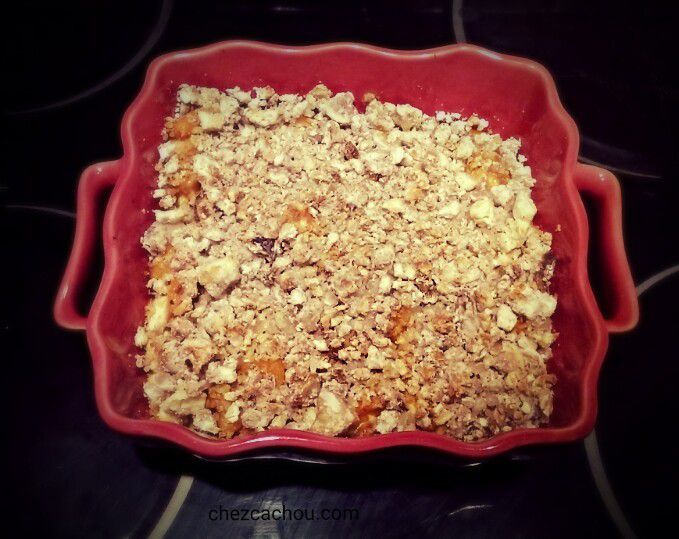 Crumble de potimarron aux châtaignes