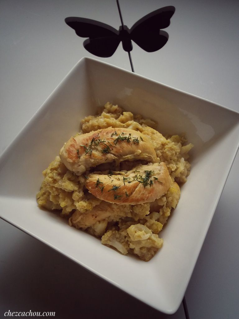 Aiguillettes de poulet et chou-fleur au curry avec ou sans Cookeo