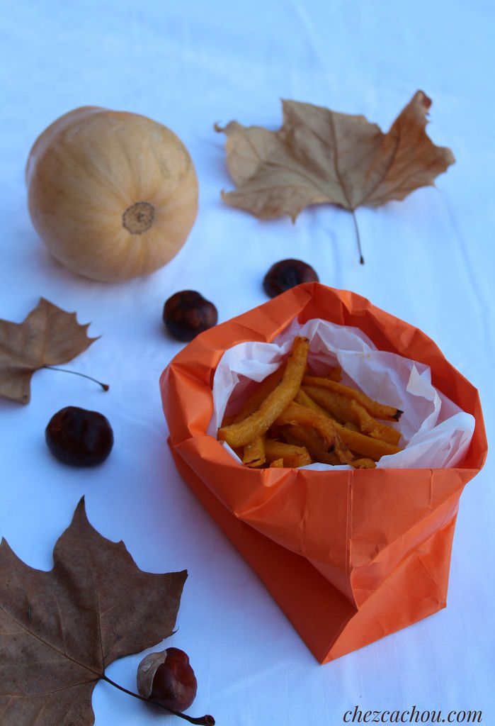 Frites au four de courge butternut recette Weight Watchers 