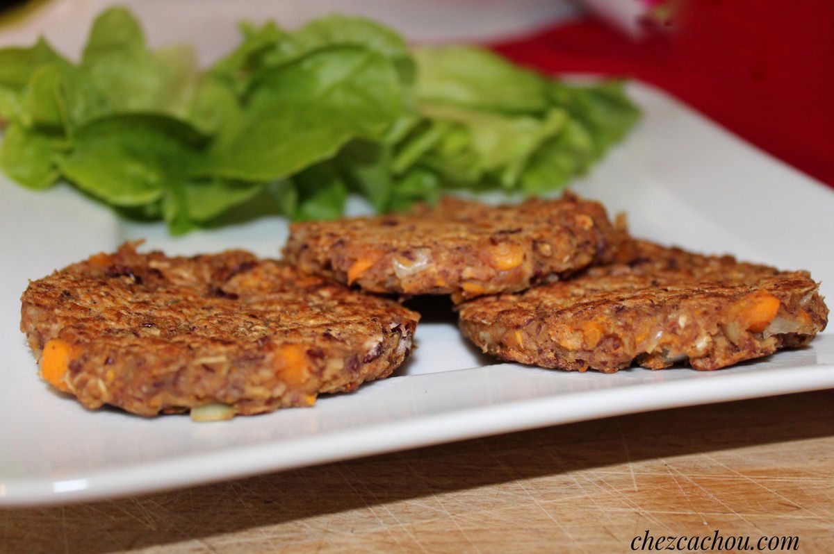 Galettes aux haricots rouges et carottes