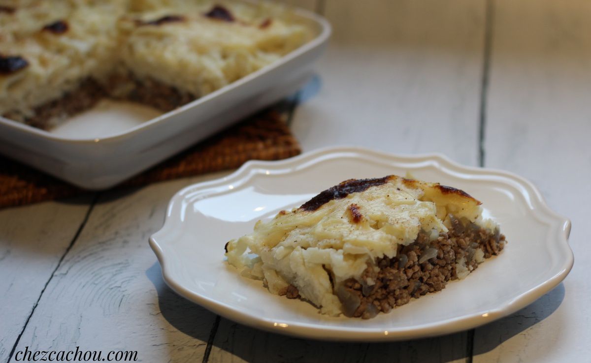 Gratin de chou-fleur à la viande hachée