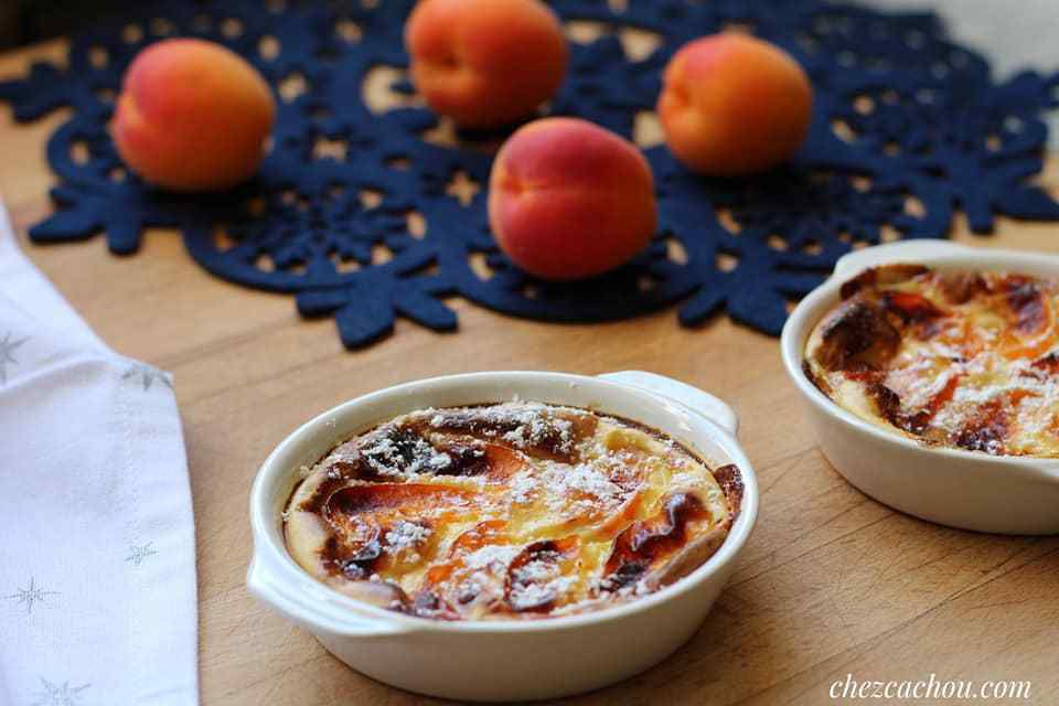 Clafoutis individuels aux abricots