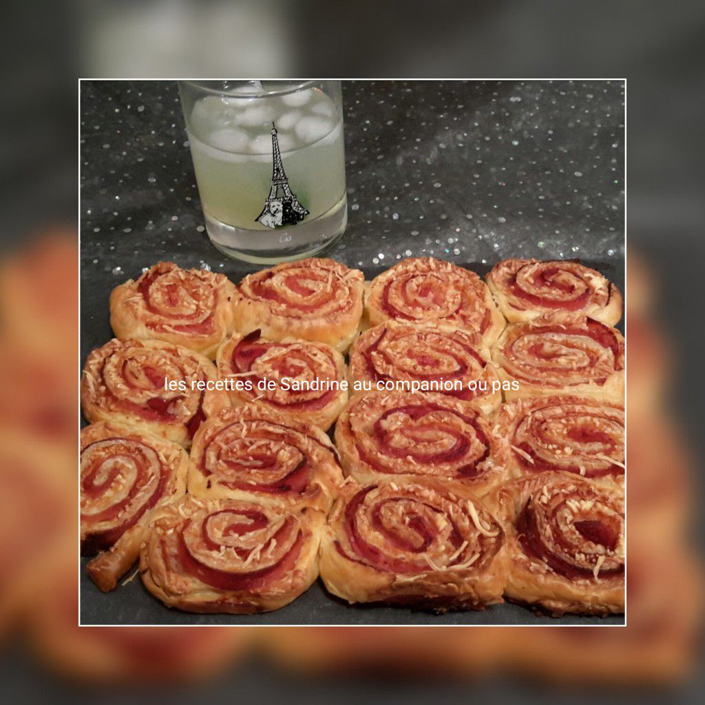 Gâteau roulé au jambon et fromage