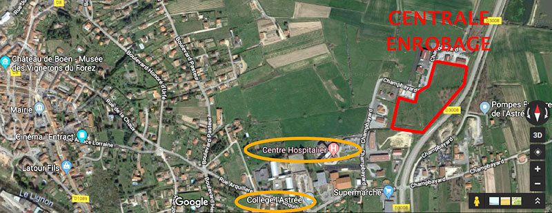 centrale d’enrobage à chaud au bitume à Boën