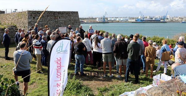 Plus de 100 personnes sont venues écouter  Soazig Le Hénanff raconter l'histoire du fort de Pen-Mané et de la rade de Lorient