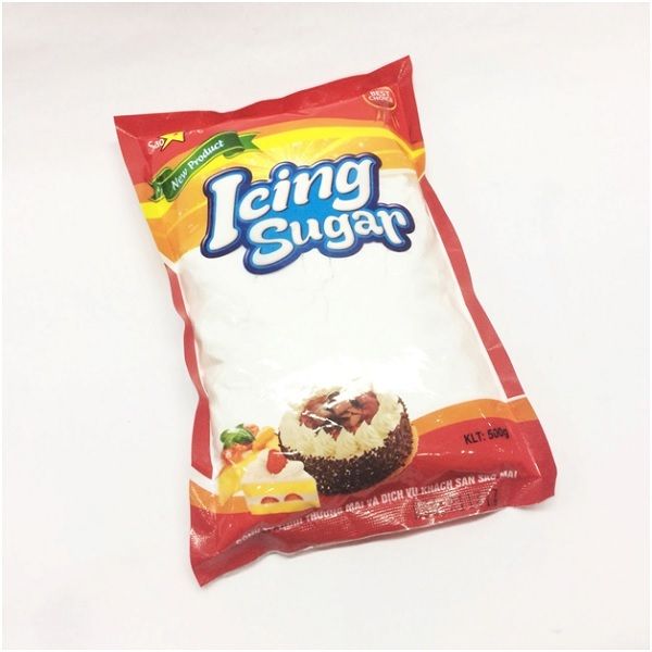 Icing sugar thường được bán phổ biến ở các siêu thị, cửa hàng tạp hóa trên toàn quốc