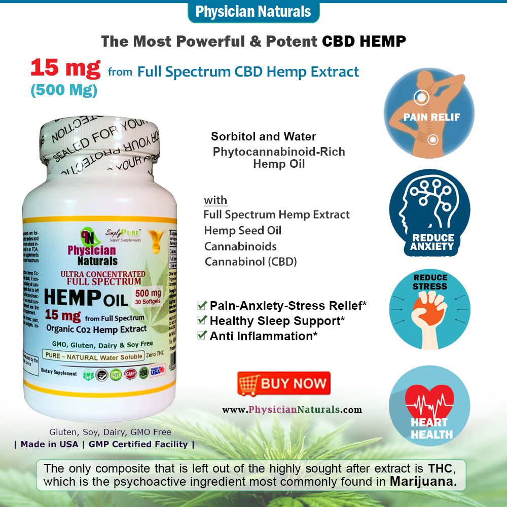 Buy USA Hemp Oil for Pain, Anxiety & Stress Relief