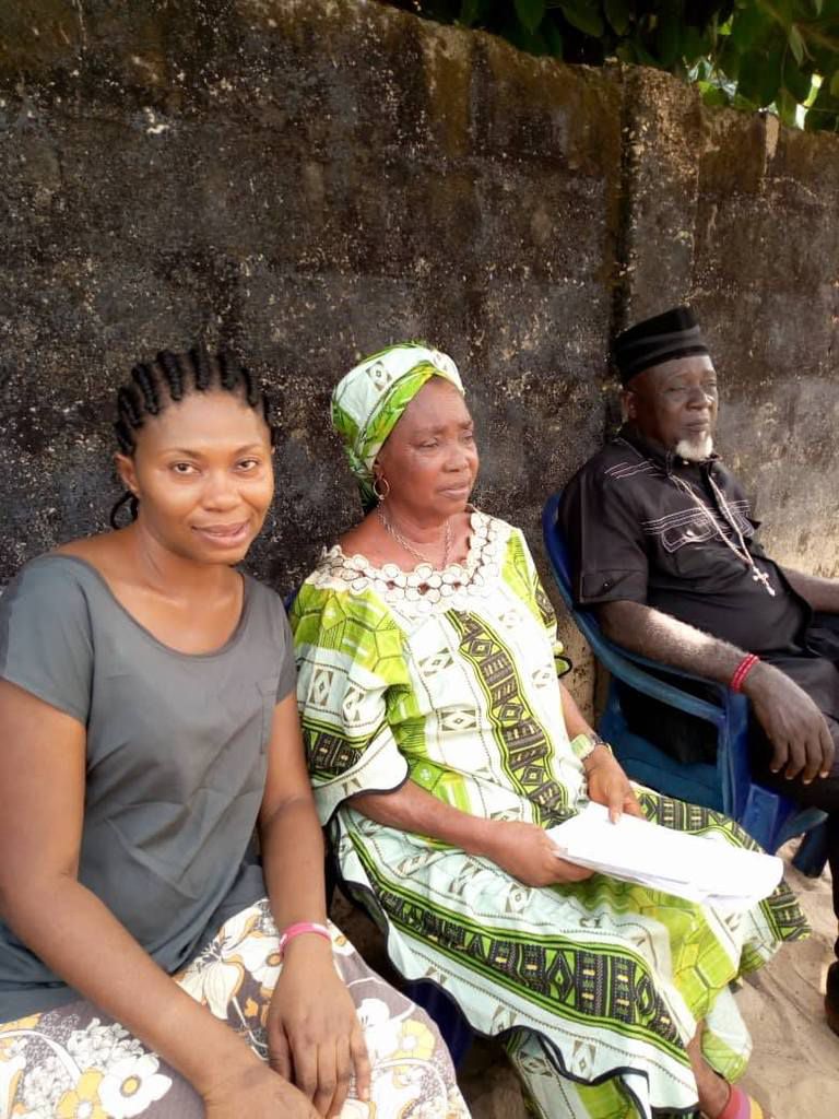 Eucharia Bob Manuel & Star acts on set with HT Films Crew