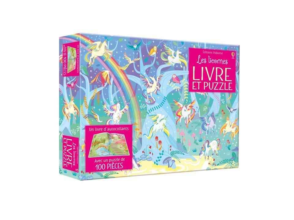 Les licornes, puzzle et livre