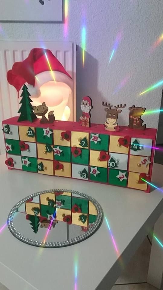calendrier de l'Avent en bois