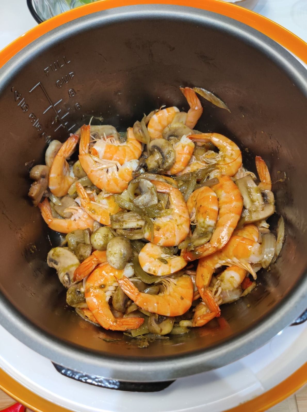 crevettes au curry vert