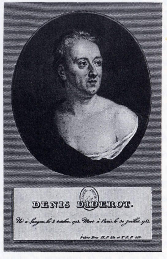 Copie d'un portrait de Diderot torse nu (pour Anna Therbusch-Lisiewska)