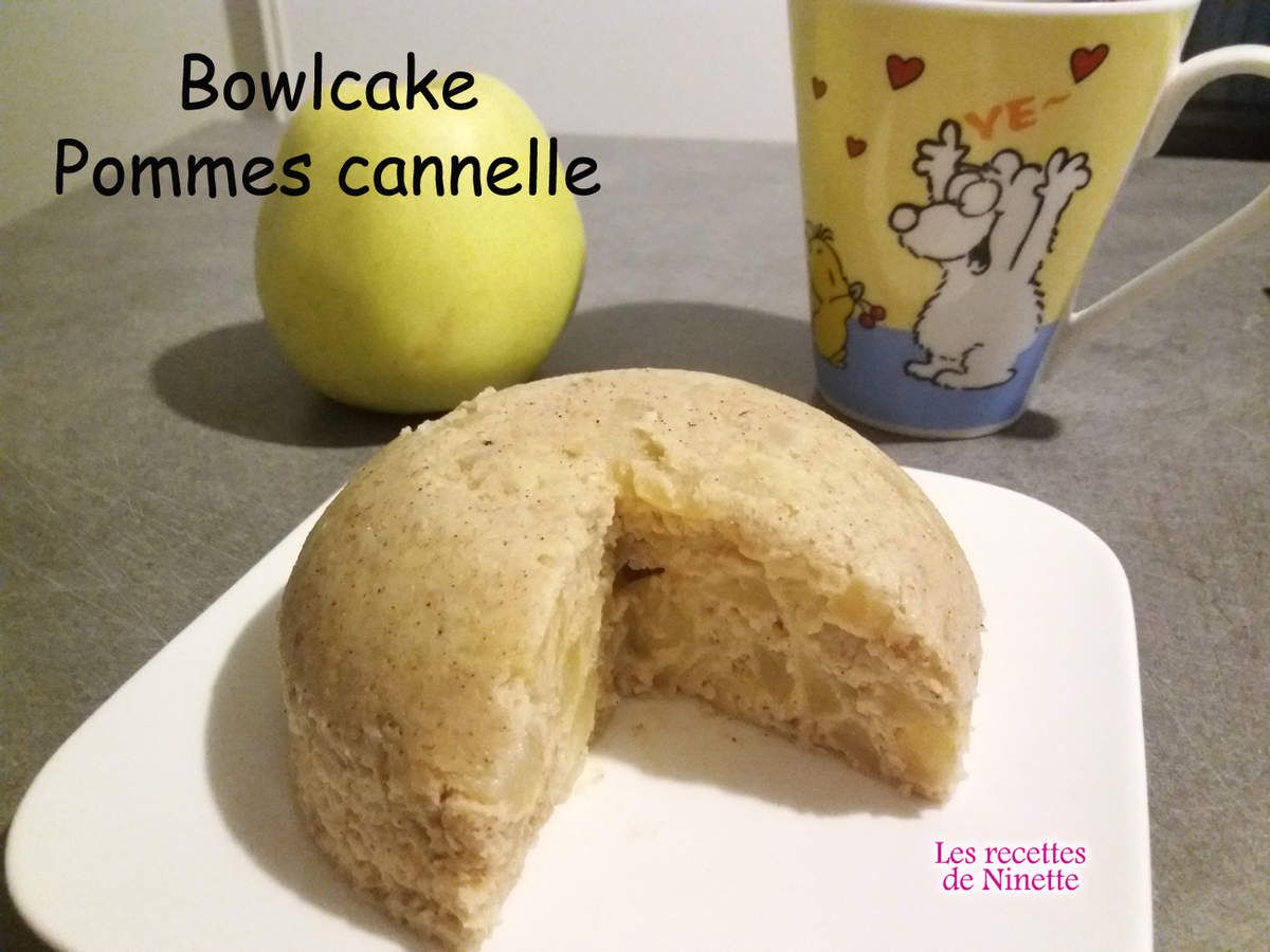 Bowlcake pommes cannelle - Les recettes de Ninette