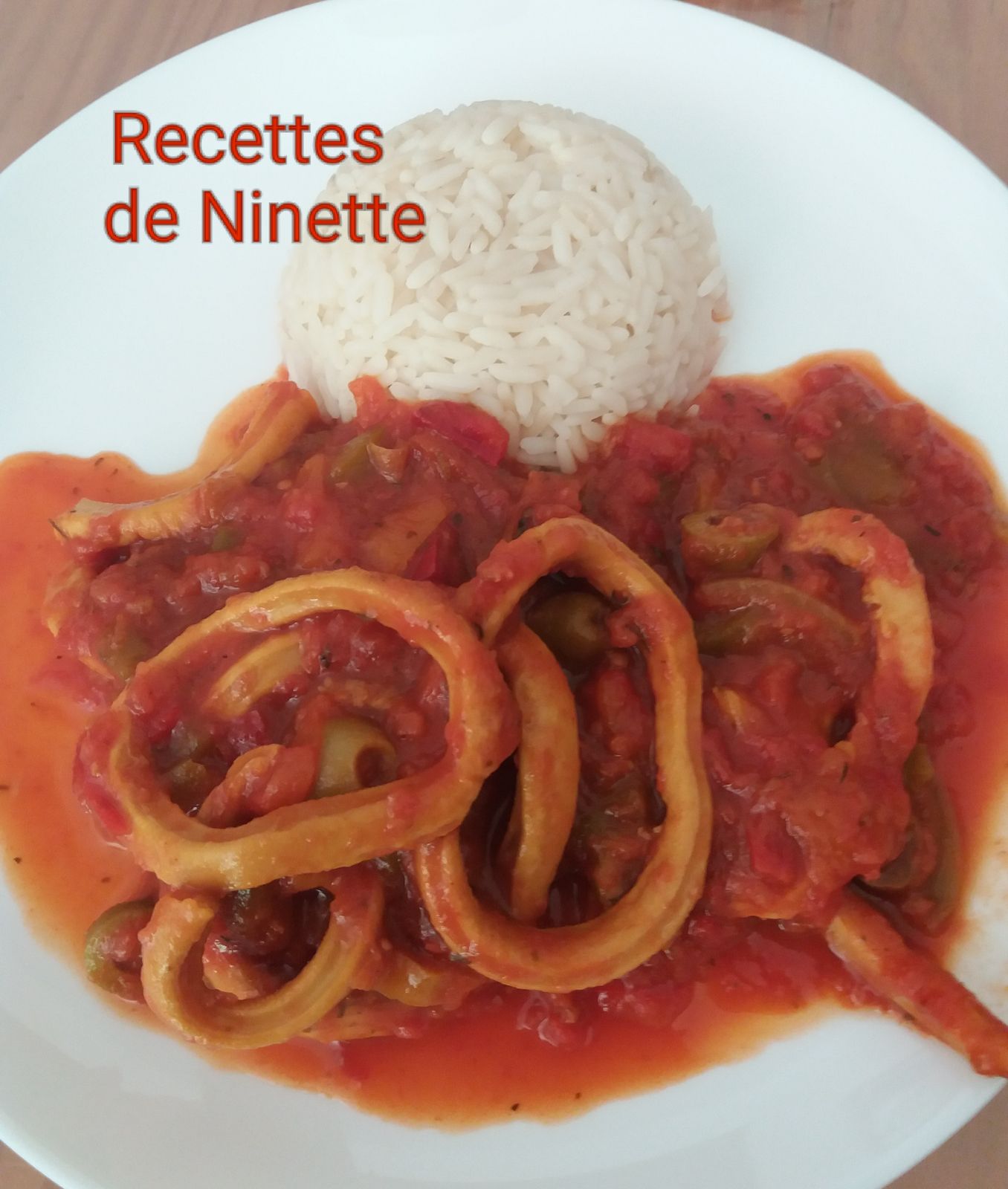 Anneaux d'encornets à la Provençale - Les recettes de Ninette