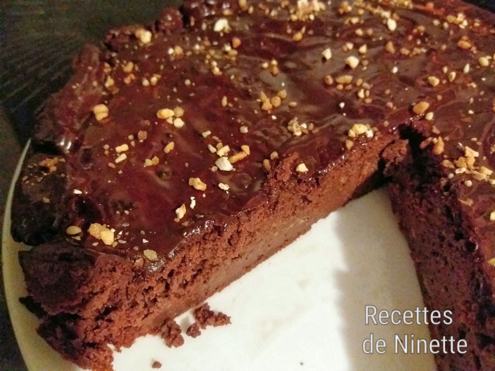 Gateau Chocolat Compote De Pomme Weight Watchers Gâteau tout chocolat - Les recettes de Ninette