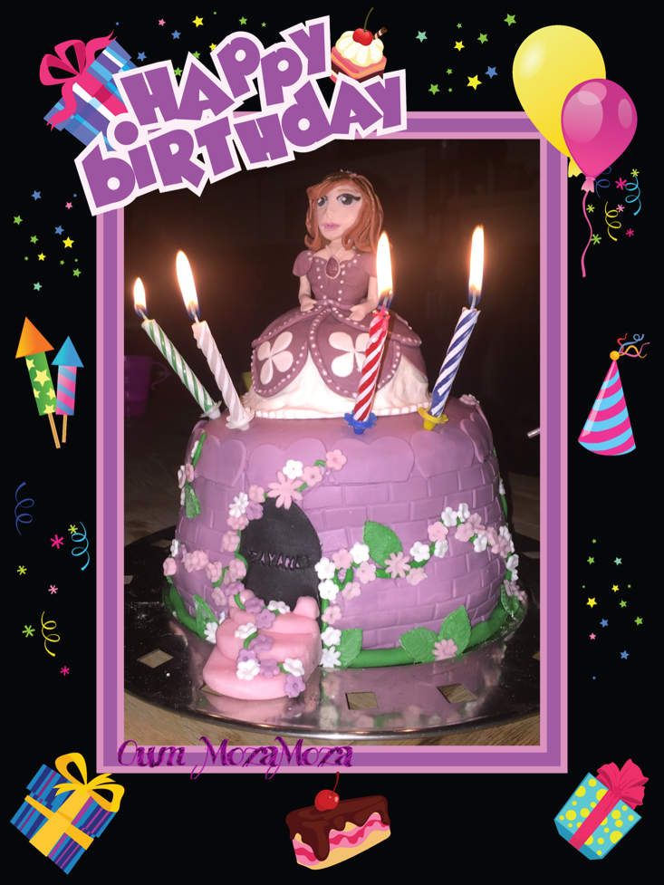 Gateau princesse Sofia pour les 4 ans de ma fille Zayane - Oumi's Cake  Sug'Art