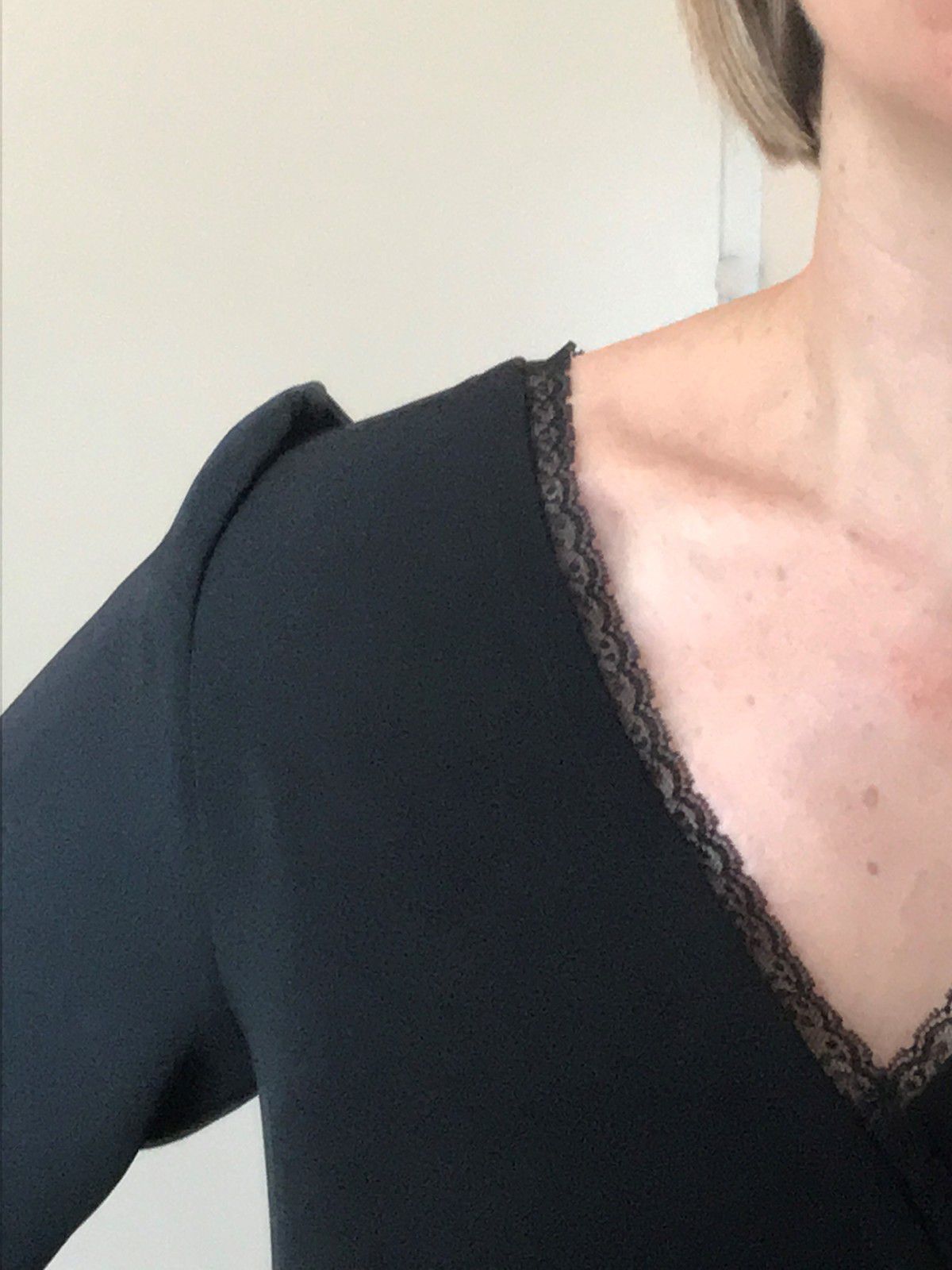blouse Eugénie noire dentelle