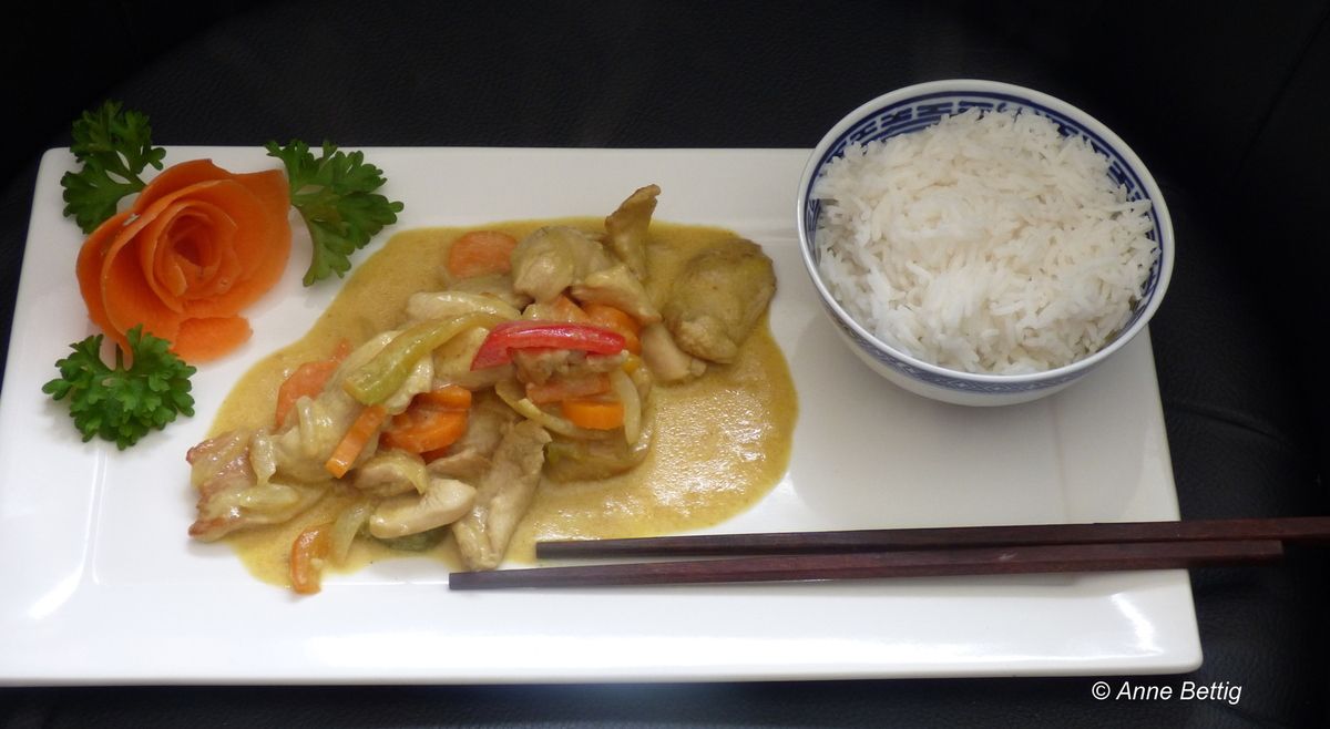 Poulet au curry chinois