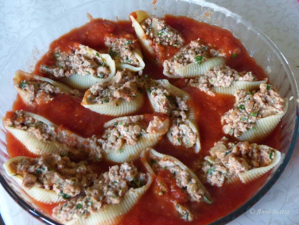 Recette Conchiglioni Farcis Viande Hachée Veau Conchiglioni farcis au veau et ricotta - La cuisine toute simple de Mamita