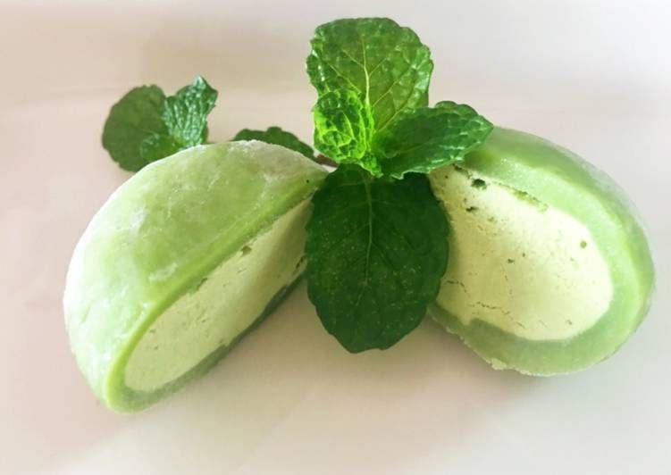 mochi nhân kem lạnh