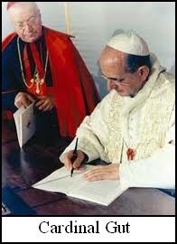 Cardinal Gut avec Paul VI