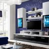 Ensemble de meuble TV laqué blanc & noir