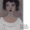 Blanc votre visage, d'après un portrait peint par Denise LOUIN