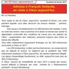 Adresse de la CGT Cléon à F. Hollande