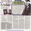 100e anniversaire de la Révolution d'octobre : un parisien ... nommé Lénine