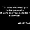 Le Droit à l'erreur - Citation Woody Allen