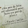 CITATION DU JOUR / PAULO COELHO