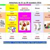 Animations du 21 au 25 novembre