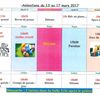 Planning de la semaine