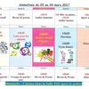 planning de la semaine