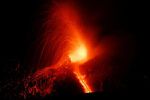 ETNA, volcan de Sicile en Italie est entré en éruption le 28 février 2017