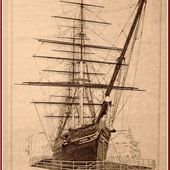 251 - Voilier Cutty Sark, Clipper anglais de 1869, trois-mâts-carré, caractéristiques, routes du thé et du coton, Angleterre, Chine, Mauritius, Australie. - SKREO-Dz