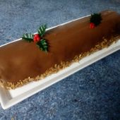 Bûche Pommes compotées Caramel et Chocolat - Mes Meilleures Recettes Faciles