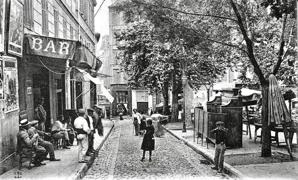 PLACE LENCHE : QUARTIER CORSE DE MARSEILLE.
