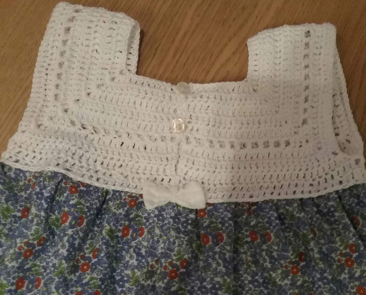 Robe Crochet Tissus En 3 4 Ans Hortense Du Crochet Robe Crochet Tissus En 3 4 Ans Hortense Du Crochet