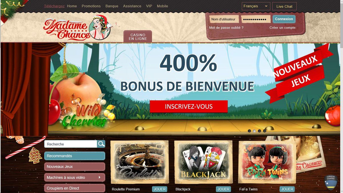 casino en direct Madame Chance