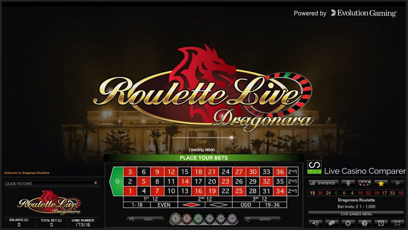 jouer à la roulette en ligne live en direct du Dragonara Casino de Malte
