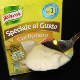 Knorr Speciale al Gusto Carbonara (Sauce mit Sahne und Speck)