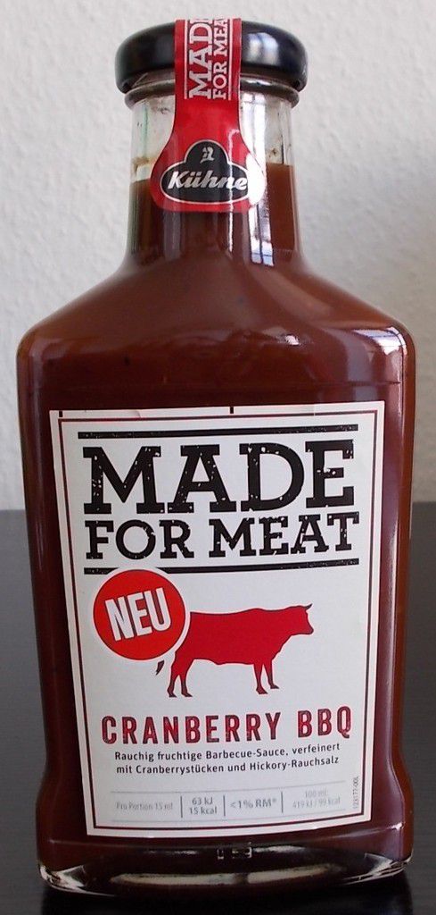 Kühne Made for Meat Cranberry BBQ Sauce