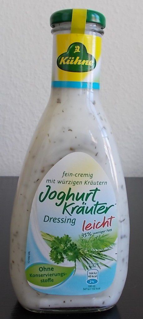 Kühne Joghurt Kräuter Dressing leicht 35% weniger Fett - BlogTestesser